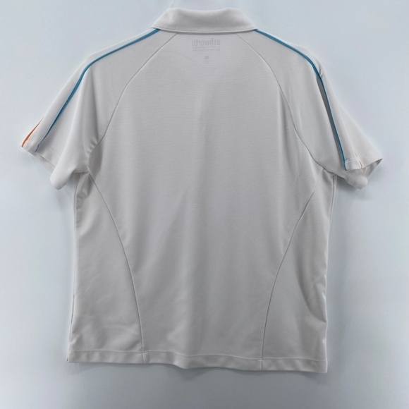 Ashworth Shirt Women's Size XL White 1/4 Front Zip Up Polo Short Sleeve Golf - Picture 5 of 9